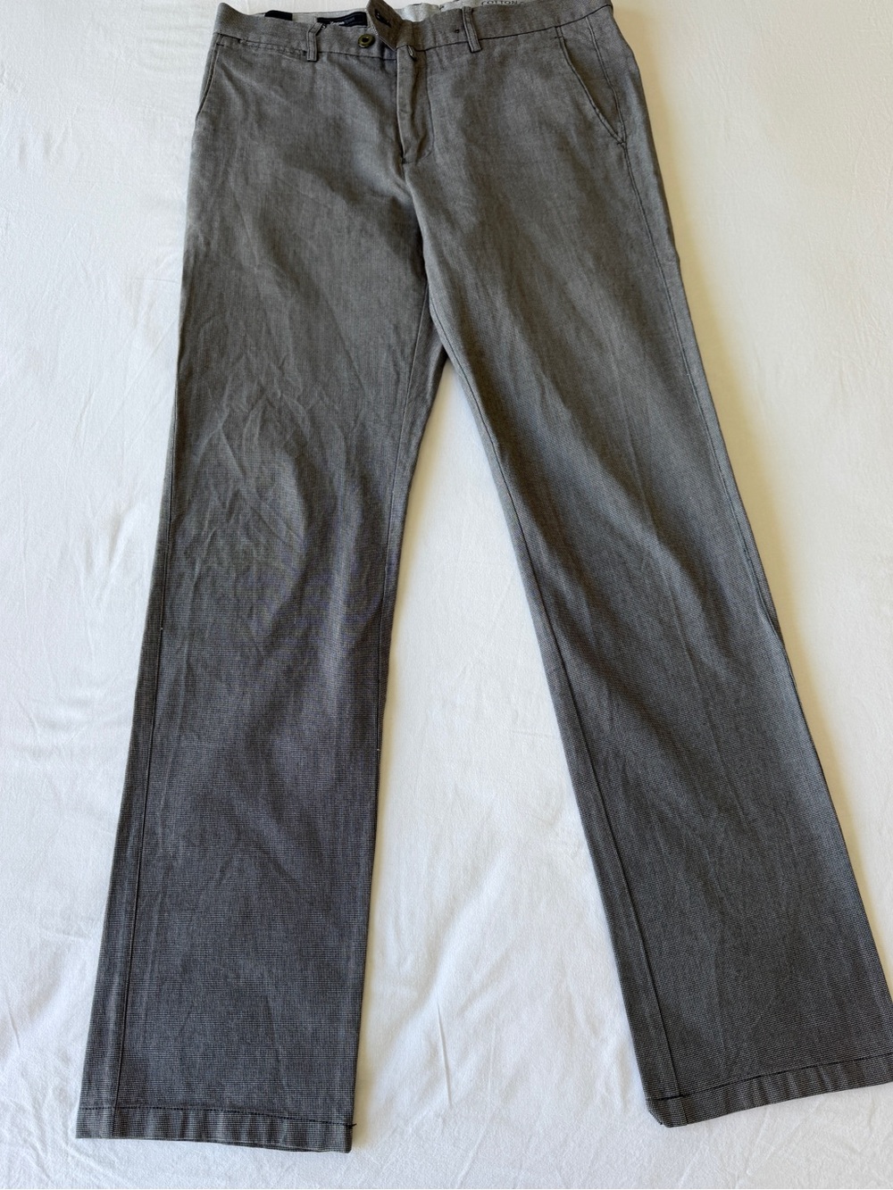 Ermenegildo Zegna Sport Flat Front Chinos | W34 L32 | 100% Cotton | Straight Fit